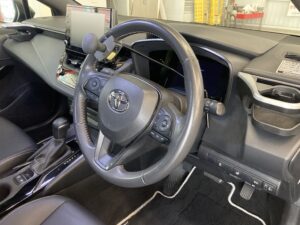 福祉車両改造・旋回グリップ・左ウインカーレバー